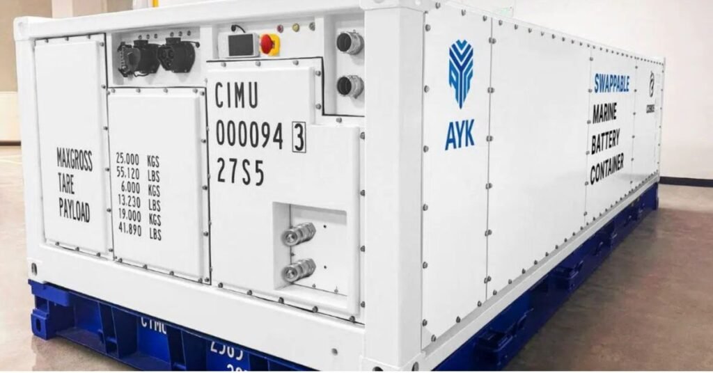 AYK Energy to Unveil Swappable Containerised Marine Battery