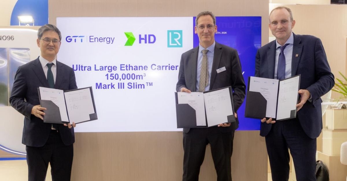 HD Hyundai, GTT and LR Develop 150,000 cbm Ultra-Large Ethane Carrier