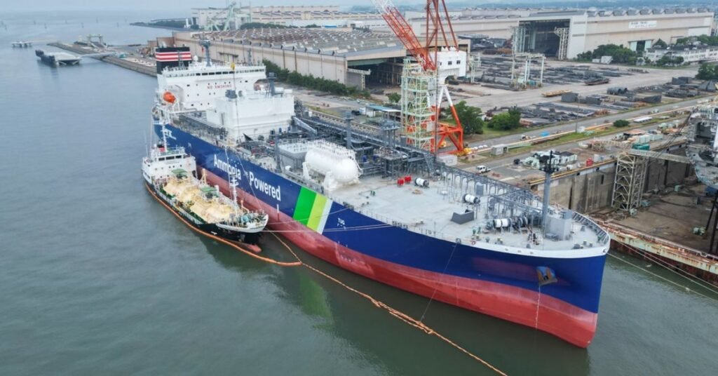 irst Ship-to-Ship Ammonia Bunkering