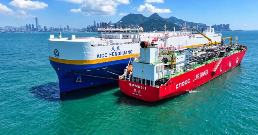 CLPe and CNOOC Complete Hong Kong's First LNG Bunkering of a Car Carrier