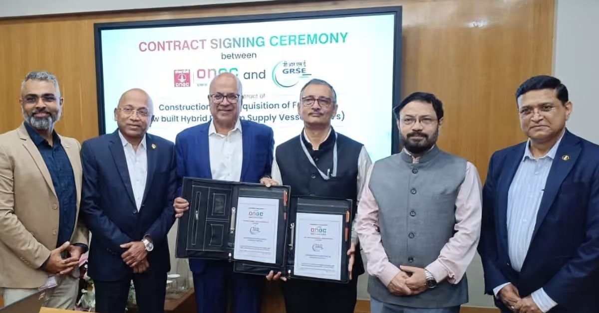 GRSE Signs ₹1,032-Crore ONGC Contract